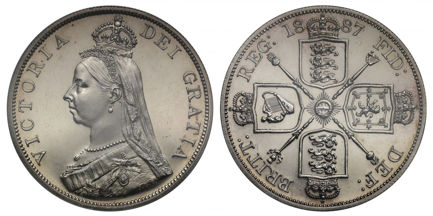 Victoria 1887 proof Double-Florin