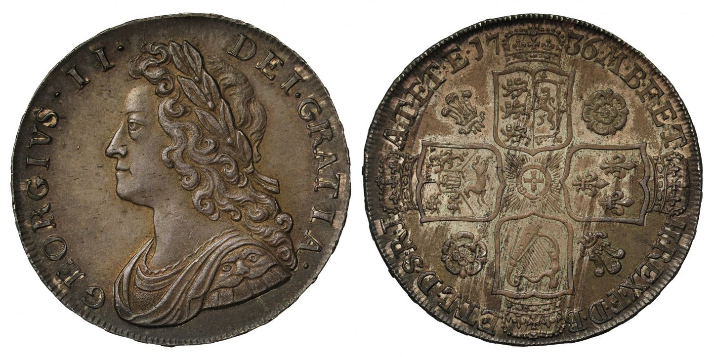 George II 1736 Halfcrown