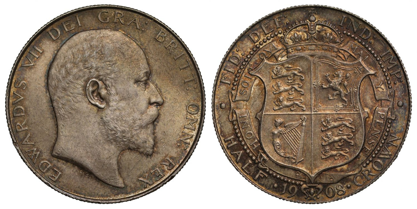 Edward VII 1908 Halfcrown, rare date