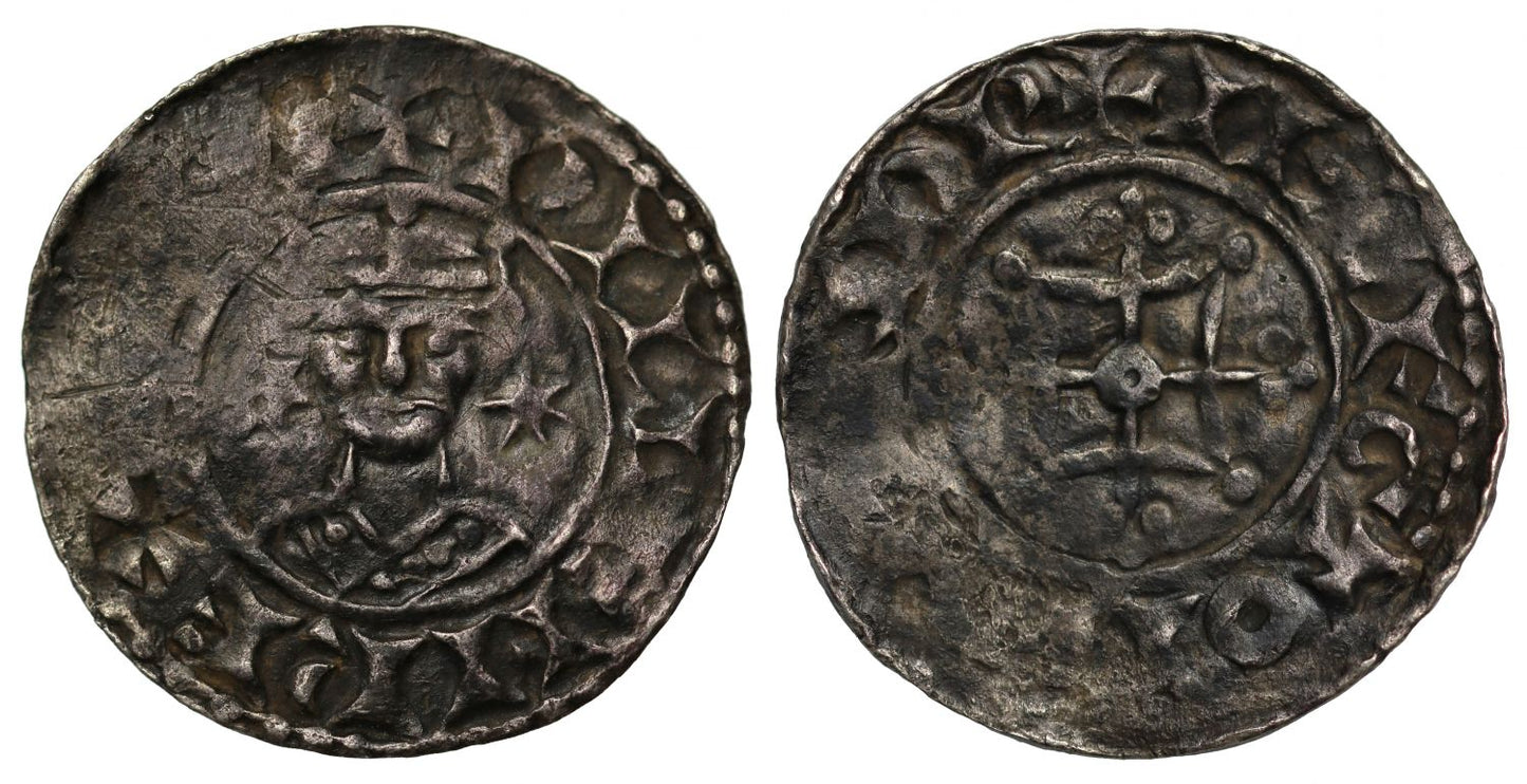 William I Penny two stars type, Sandwich, Aelfgaet