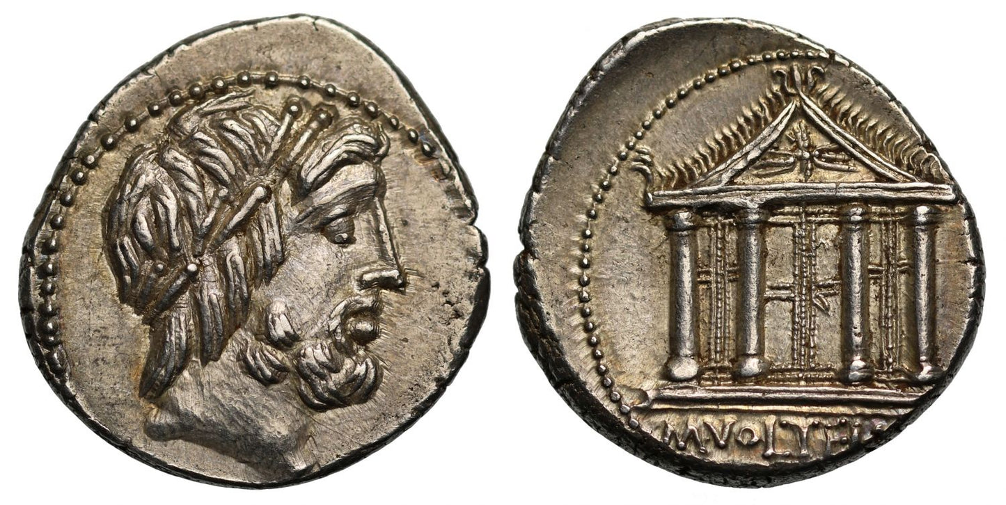 M. Volteius, Silver Denarius