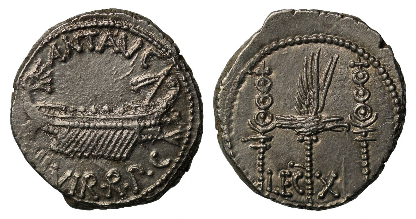 Mark Antony, Silver Denarius