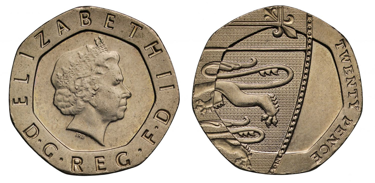 Elizabeth II dateless Twenty Pence