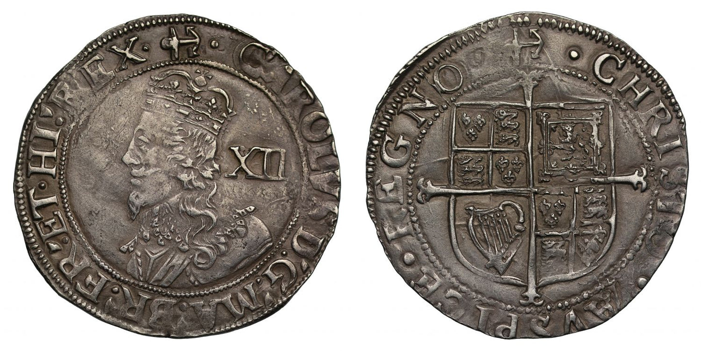Charles I Shilling mm anchor