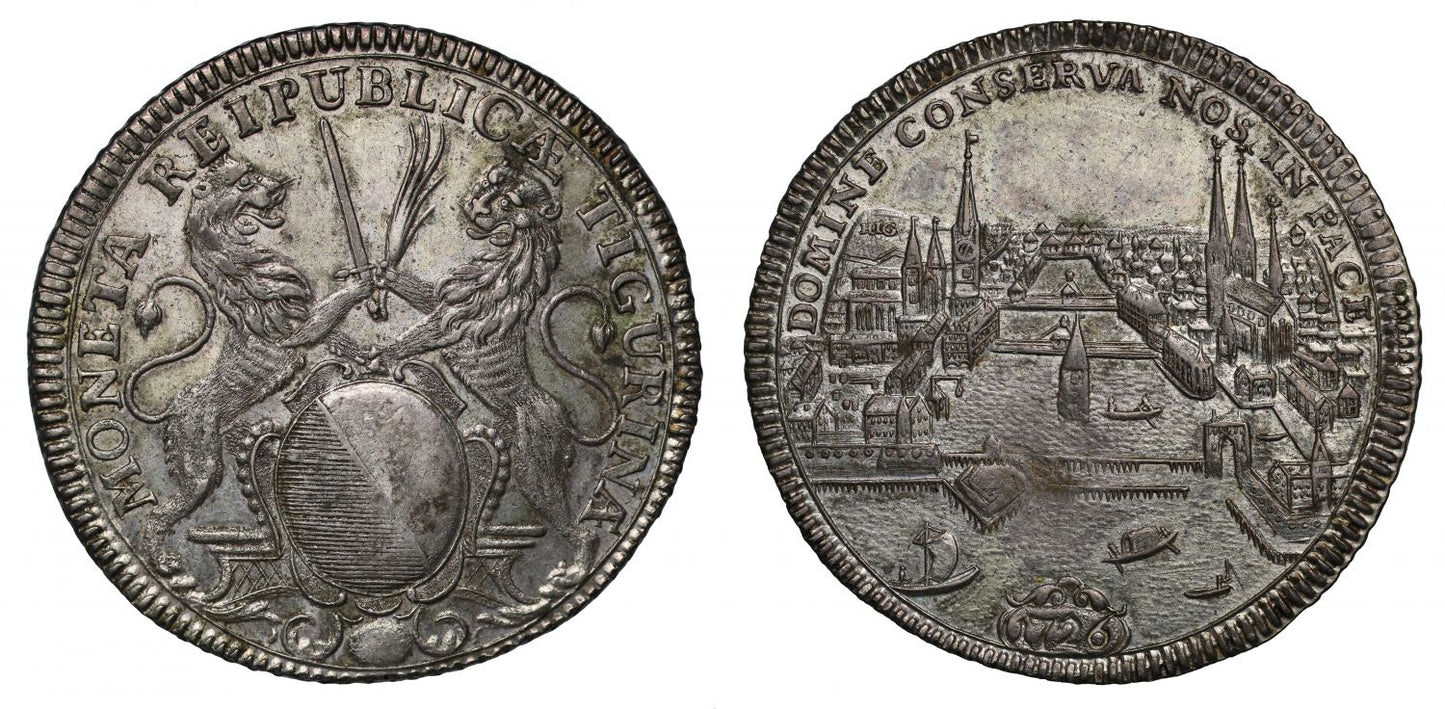 Switzerland, Zurich City Coinage 1726 Thaler