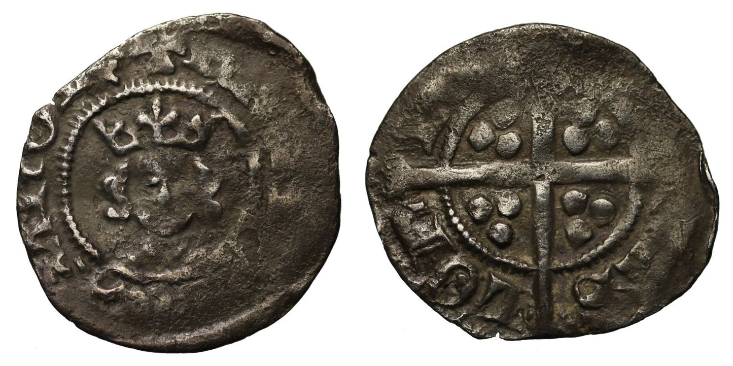Richard II Halfpenny London, intermediate type, Withers 1f