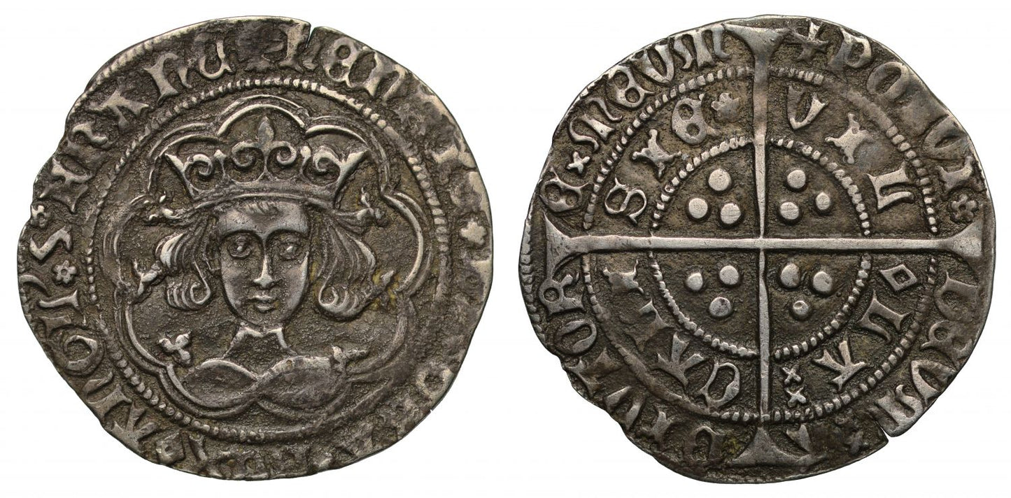 Henry VI Groat, Calais, Rosette Mascle Issue