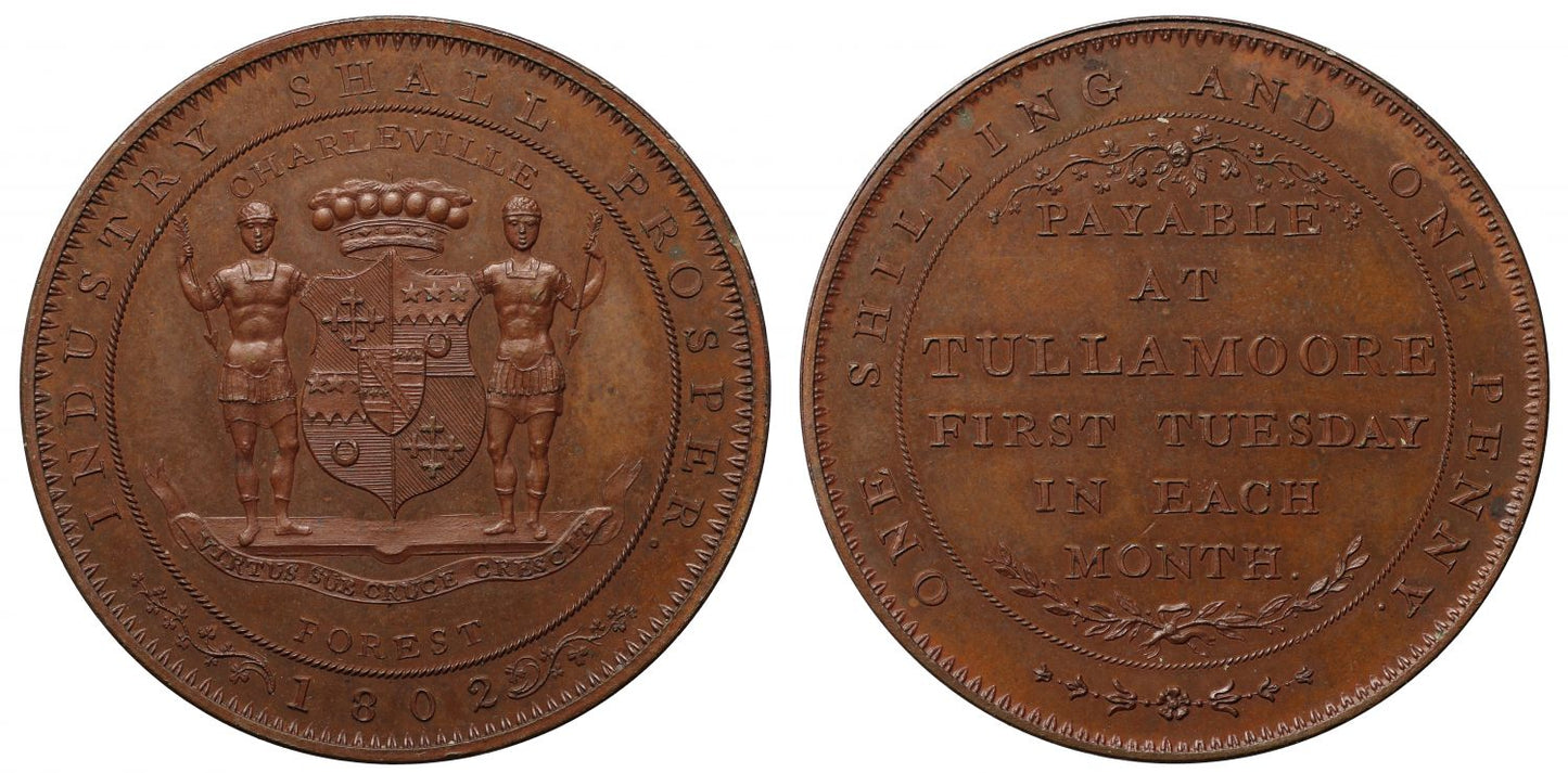 Ireland, Tullamore Charleville Penny 1802