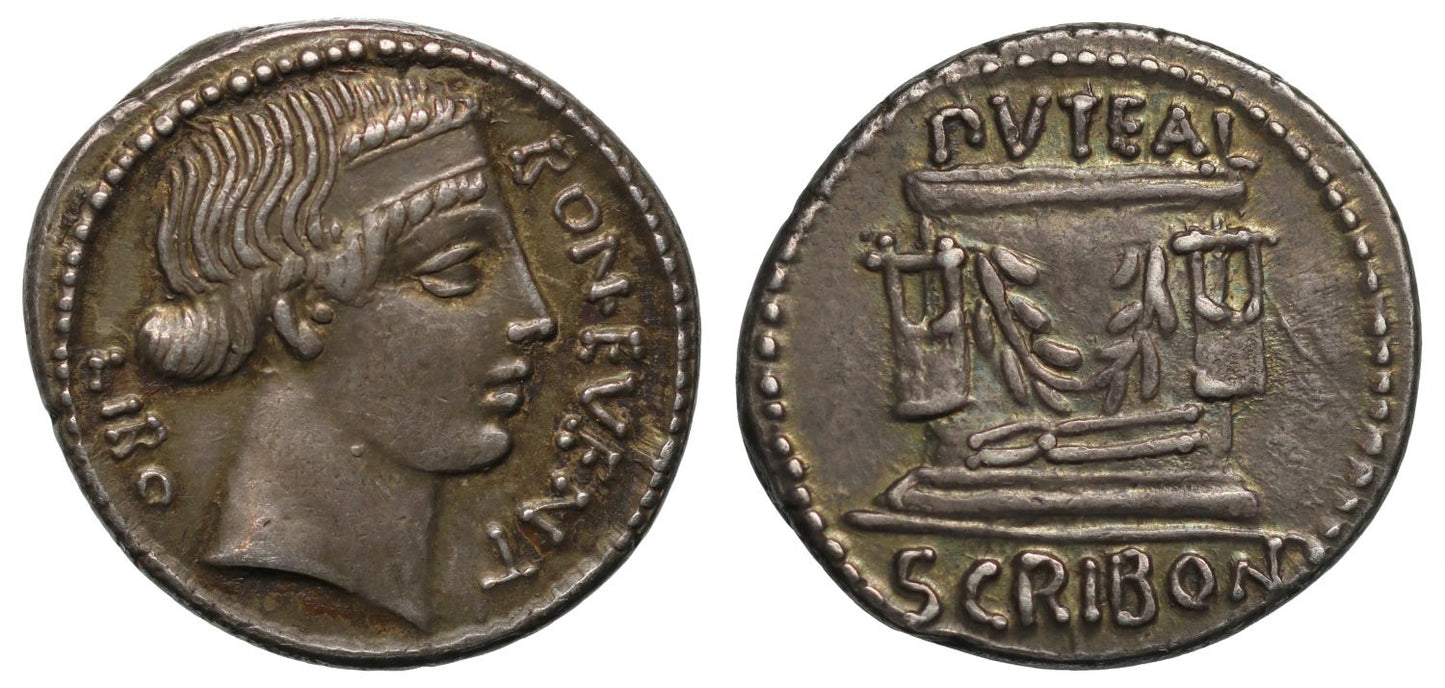 L. Scribonius Libo, Silver Denarius