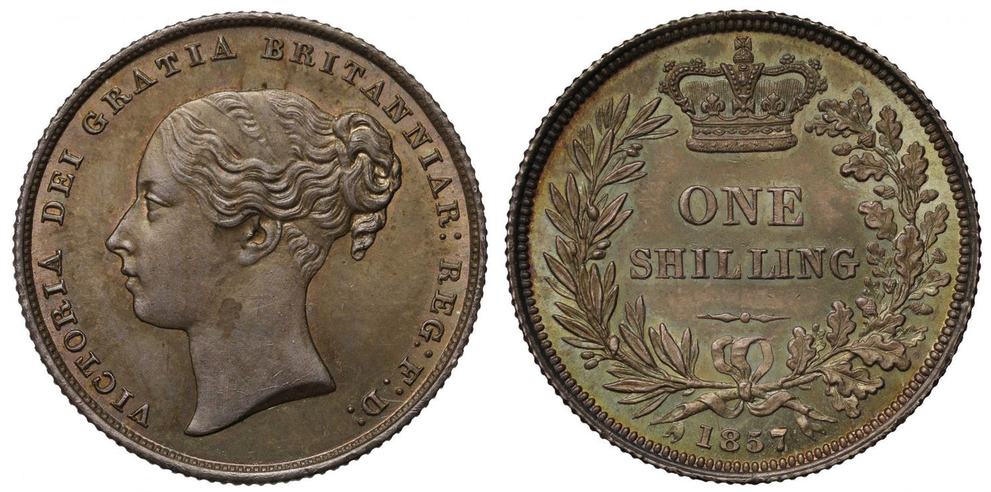 Victoria 1857 Shilling
