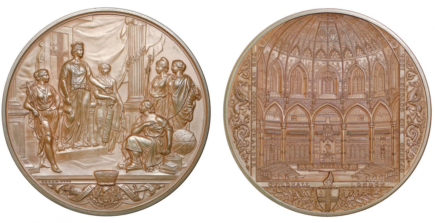 New Council Chamber of the Guildhall, 1884.