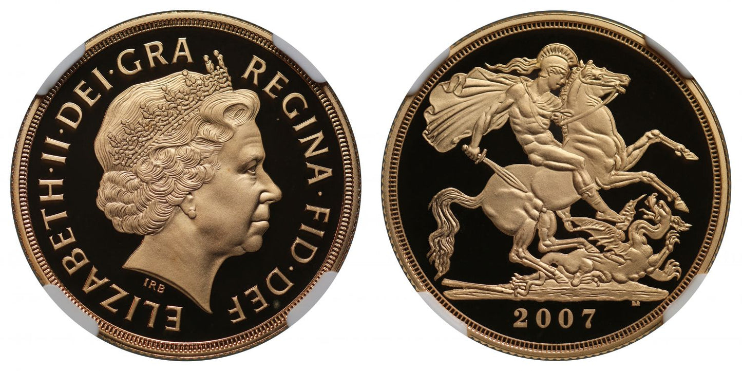 Elizabeth II 2007 proof Two-Pounds PF69 ULTRA CAMEO