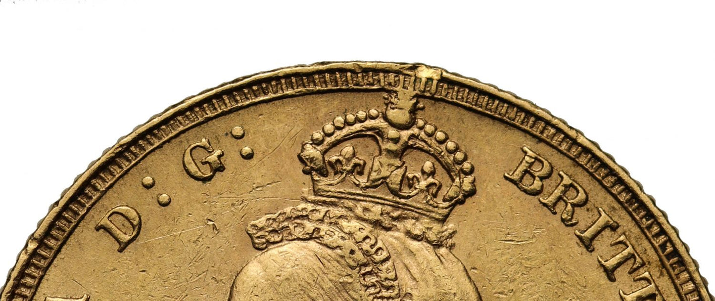 Victoria 1888 London mint Sovereign, first legend