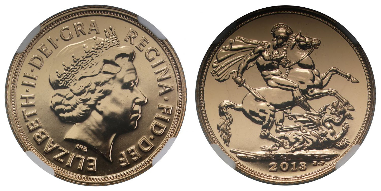 Elizabeth II 2013-I Sovereign MS69