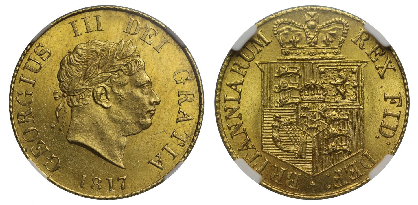 George III 1817 Half-Sovereign MS63