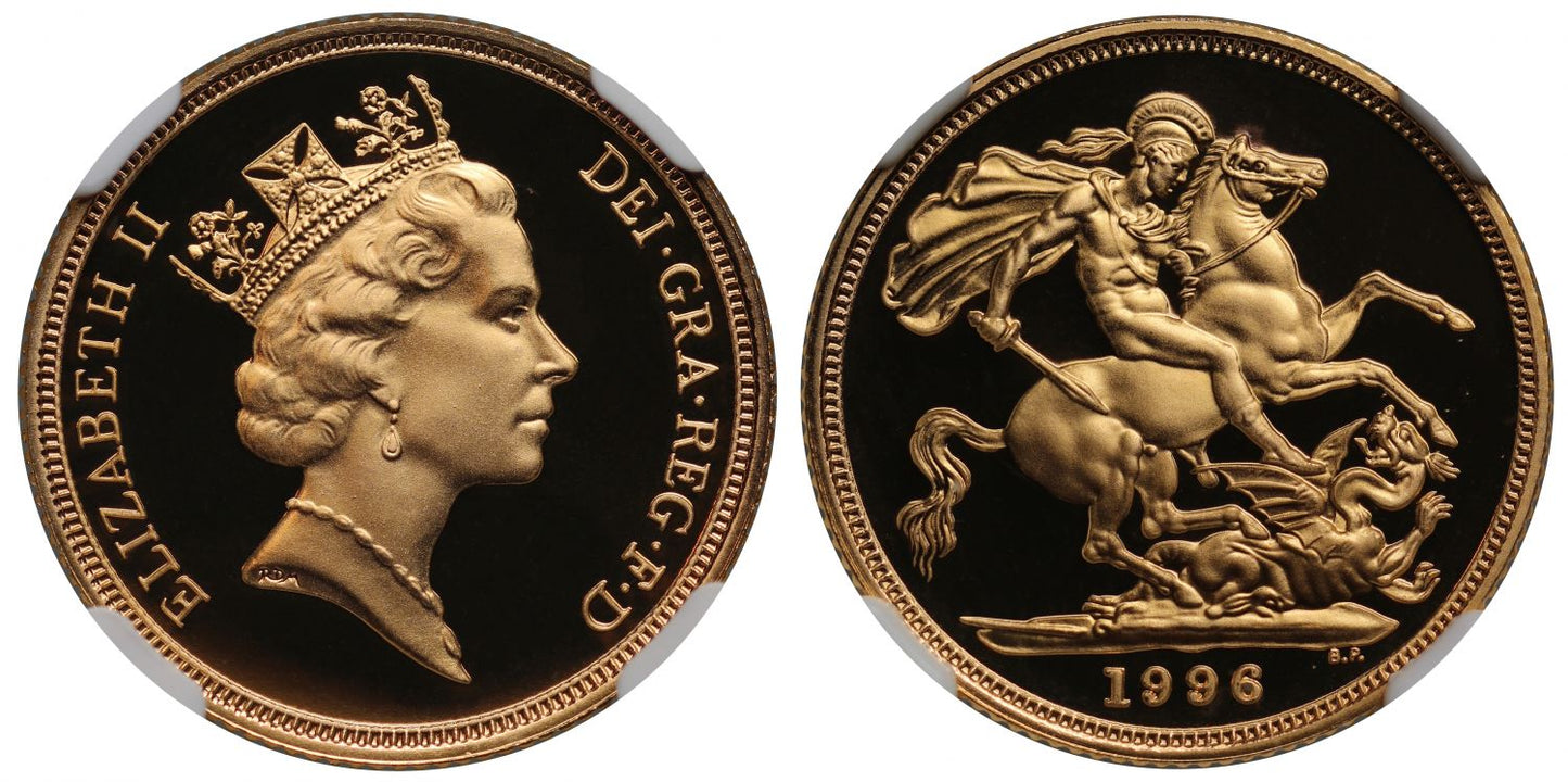 Elizabeth II 1996 proof Sovereign PF69 ULTRA CAMEO