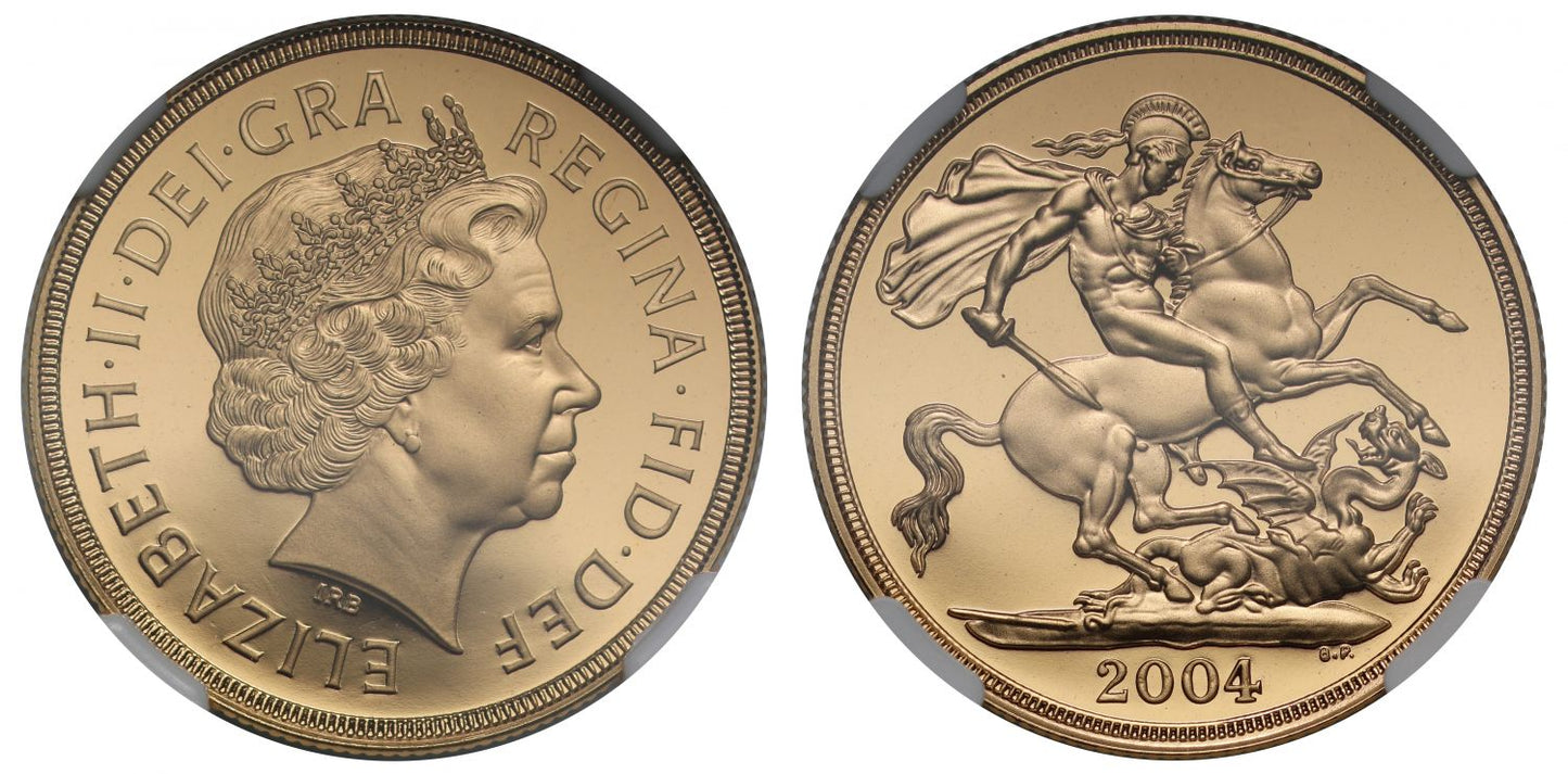 Elizabeth II 2004 proof Two-Pounds PF70 ULTRA CAMEO