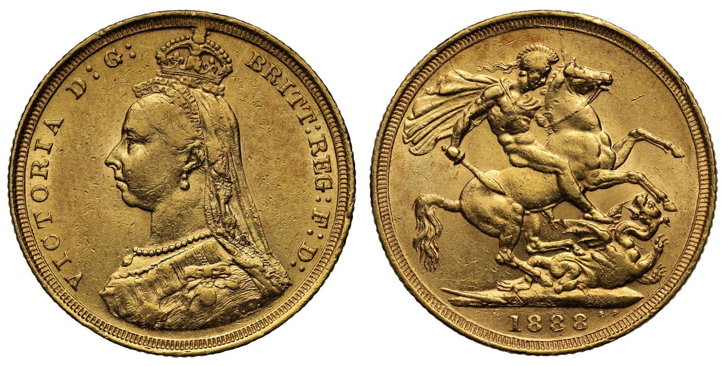 Victoria 1888 S Sovereign DISH S7 R4