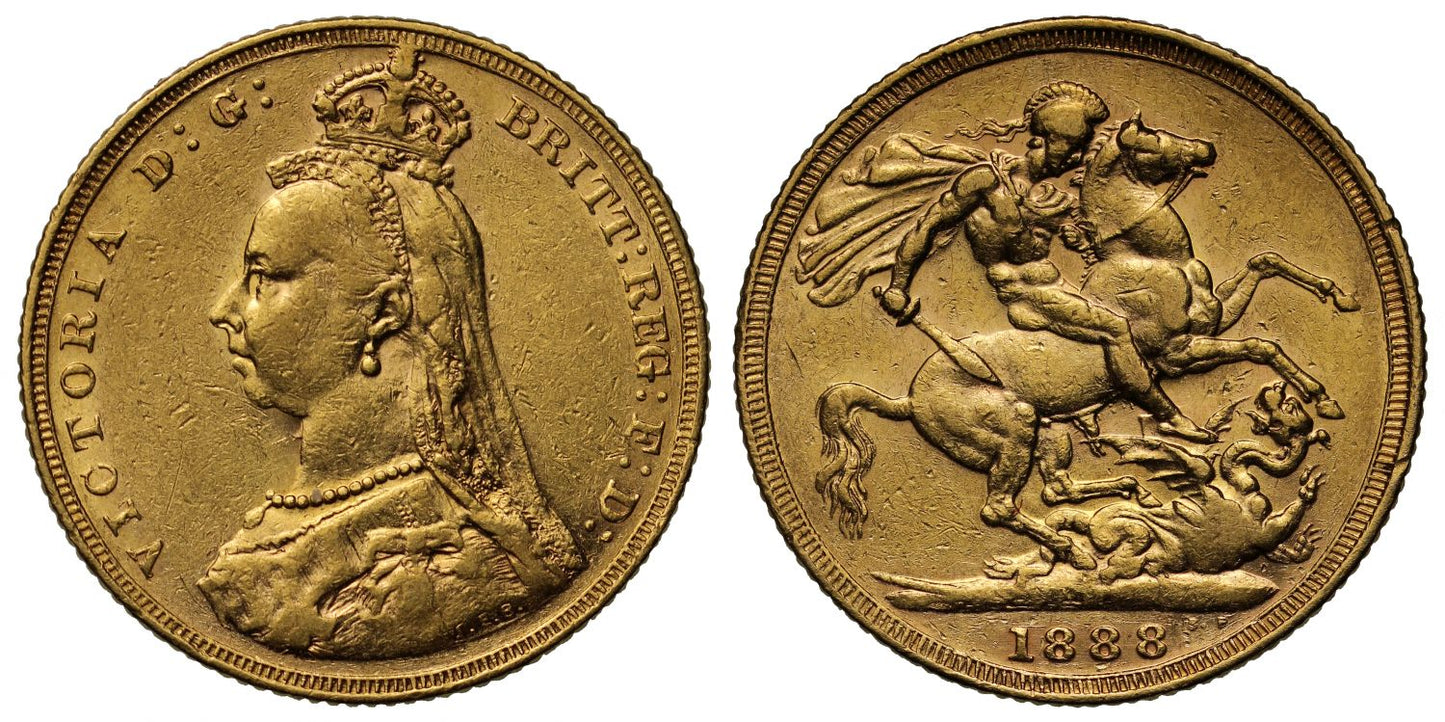 Victoria 1888 M Sovereign DISH M9