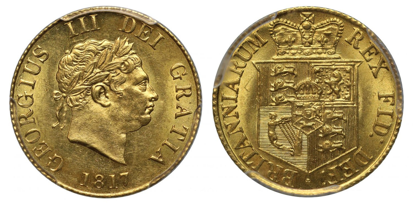 George III 1817 Half-Sovereign MS63