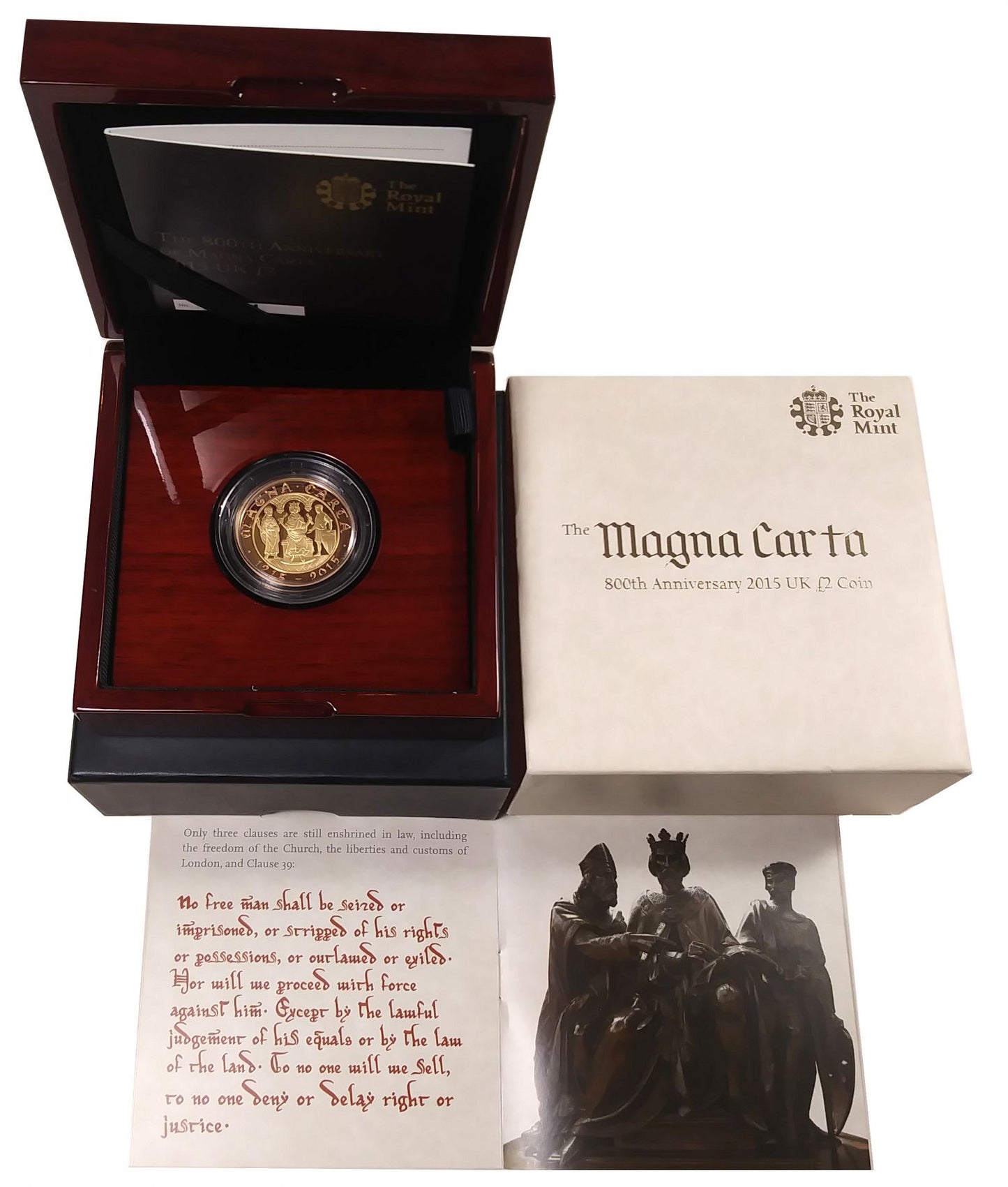 Elizabeth II 2015 Gold Proof £2 Magna Carta