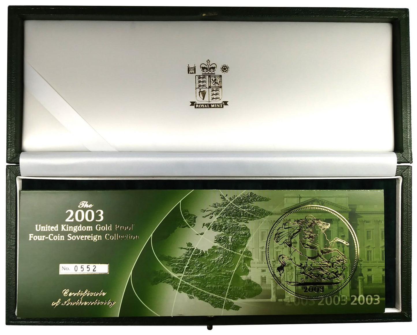 Elizabeth II 2003 4-coin gold proof Set PF70 ULTRA CAMEO