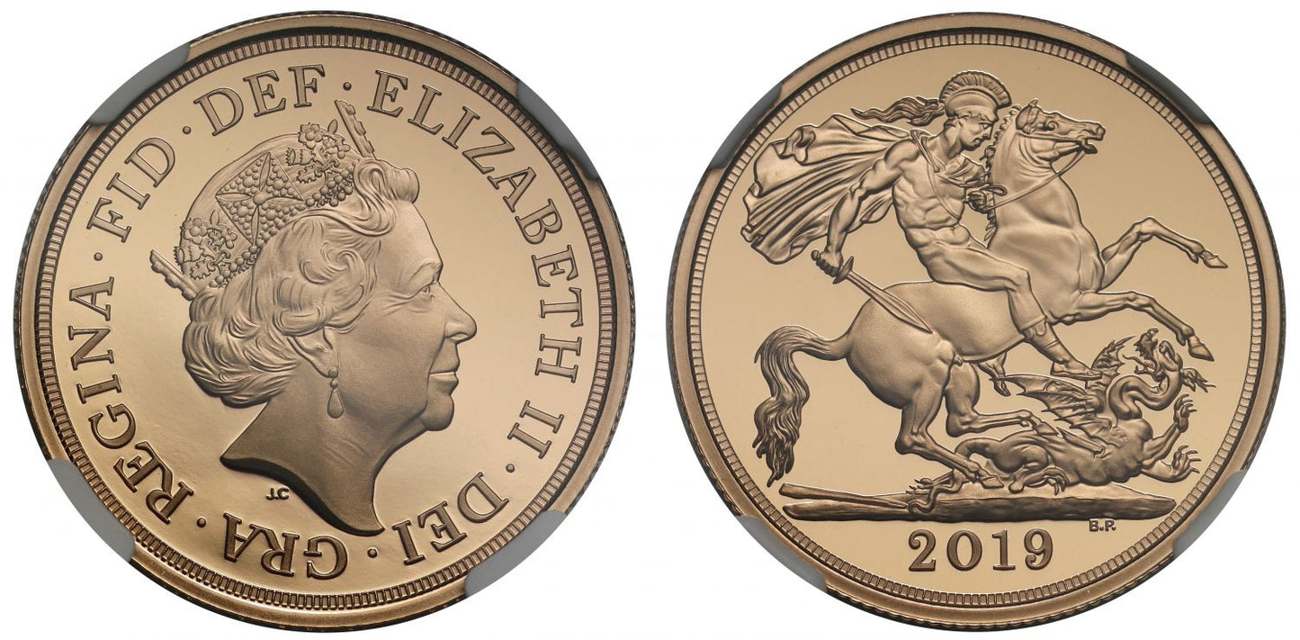 Elizabeth II 2019 proof Two-Pounds PF70 ULTRA CAMEO