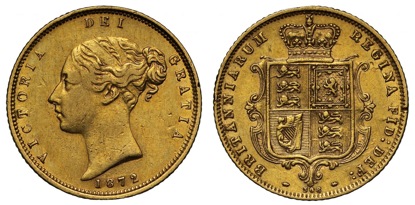Victoria 1872 Half-Sovereign