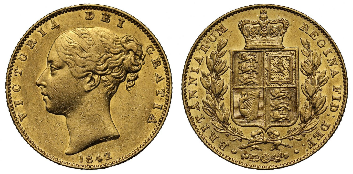Victoria Sovereign 1842 open 2 variety, rare