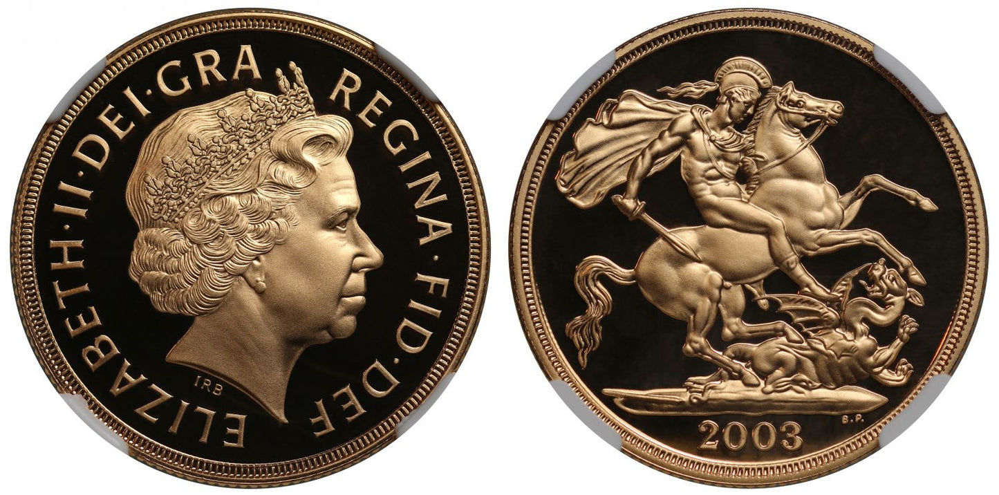 Elizabeth II 2003 proof Two-Pounds PF70 ULTRA CAMEO