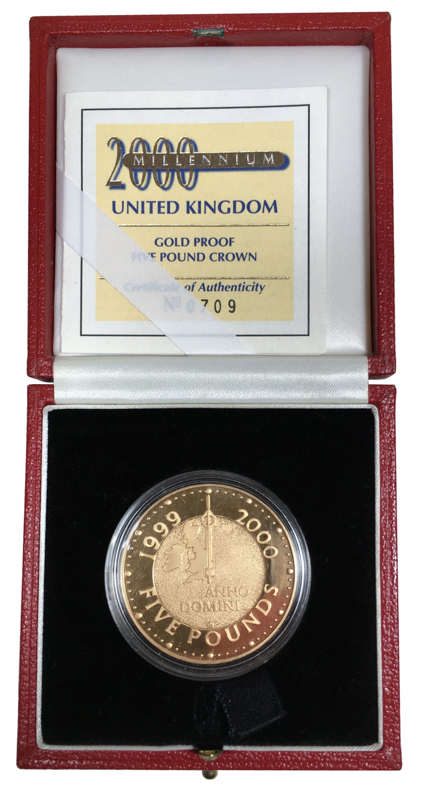 Elizabeth II 1999 proof Five-Pounds - 1999-2000 Millennium