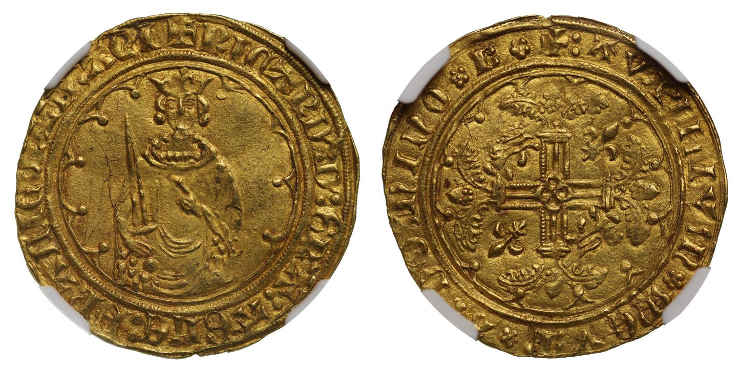 Anglo-Gallic, Richard II Hardi d'Or MS63