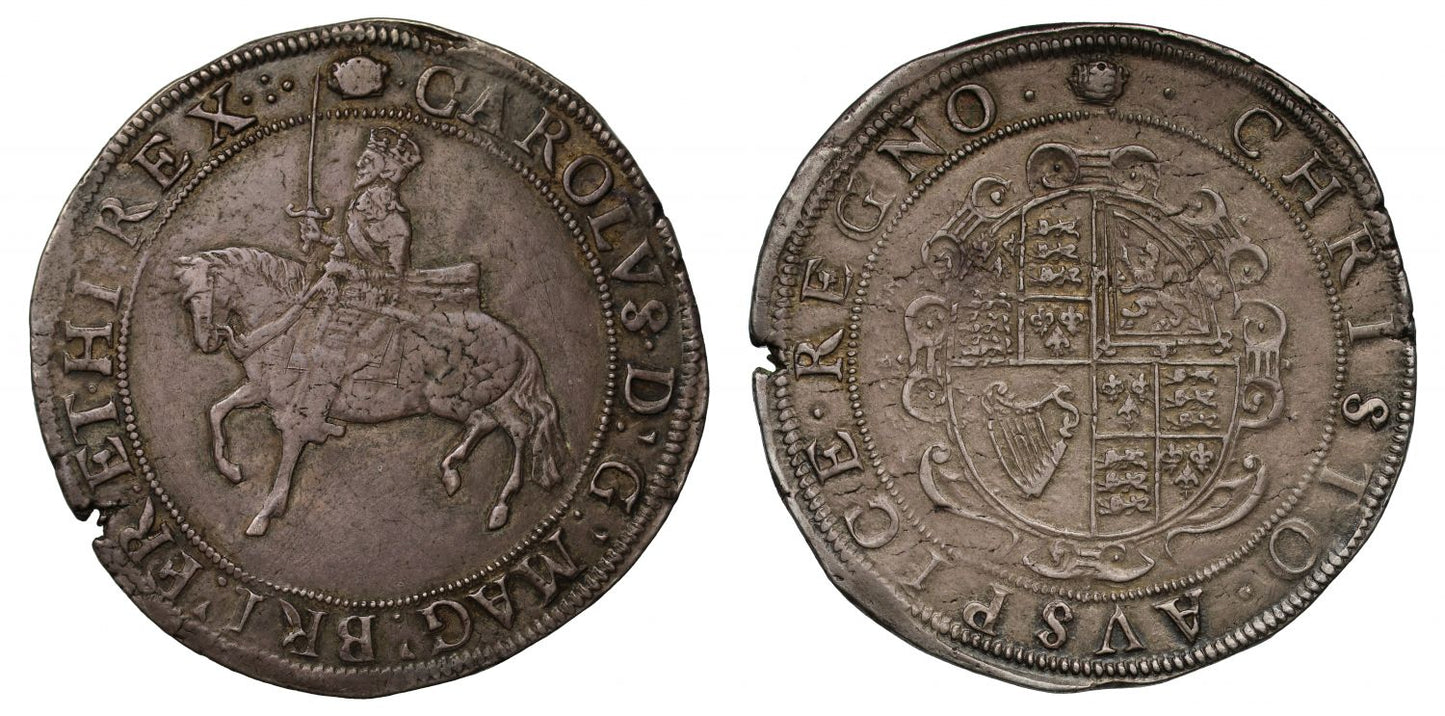 Charles I silver Crown type 3a
