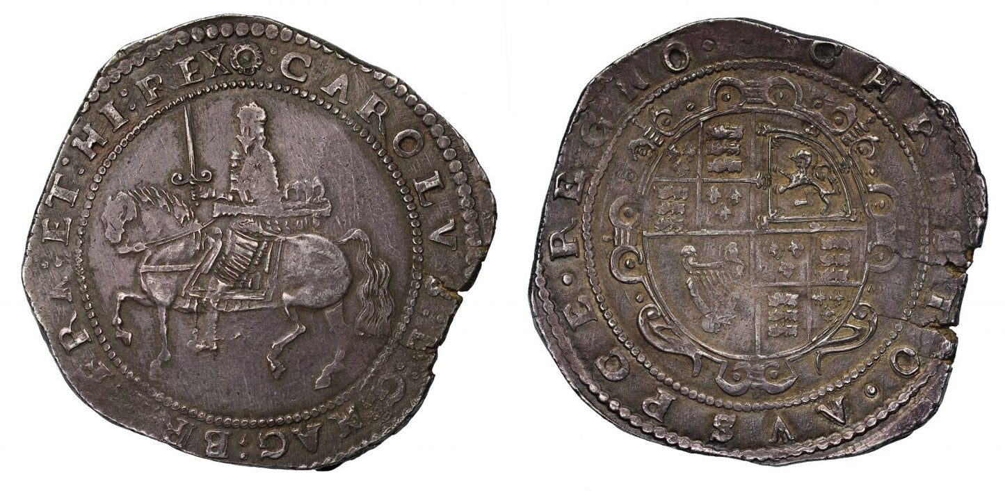 Charles I Exeter Crown error legend AU50 - Finest graded at NGC