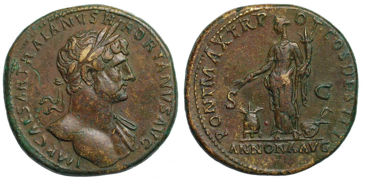 Hadrian, AE Sestertius