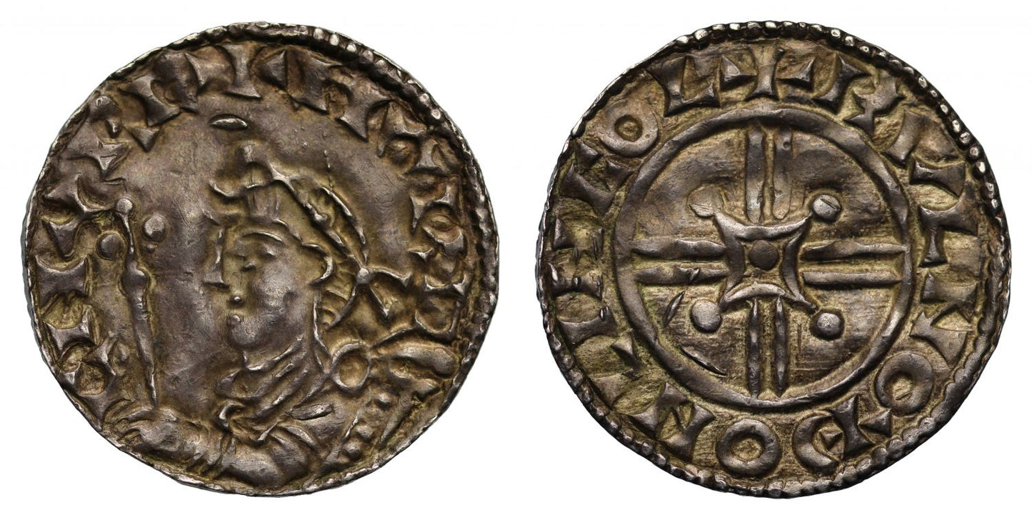 Harthacanute Penny, Arm & Sceptre type, Lincoln, Wulfnoth