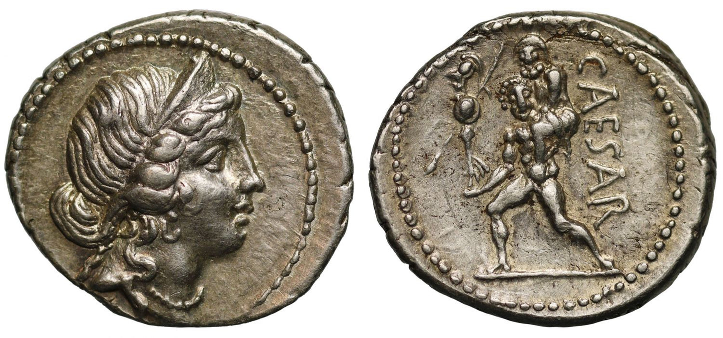 Julius Caesar, Silver Denarius