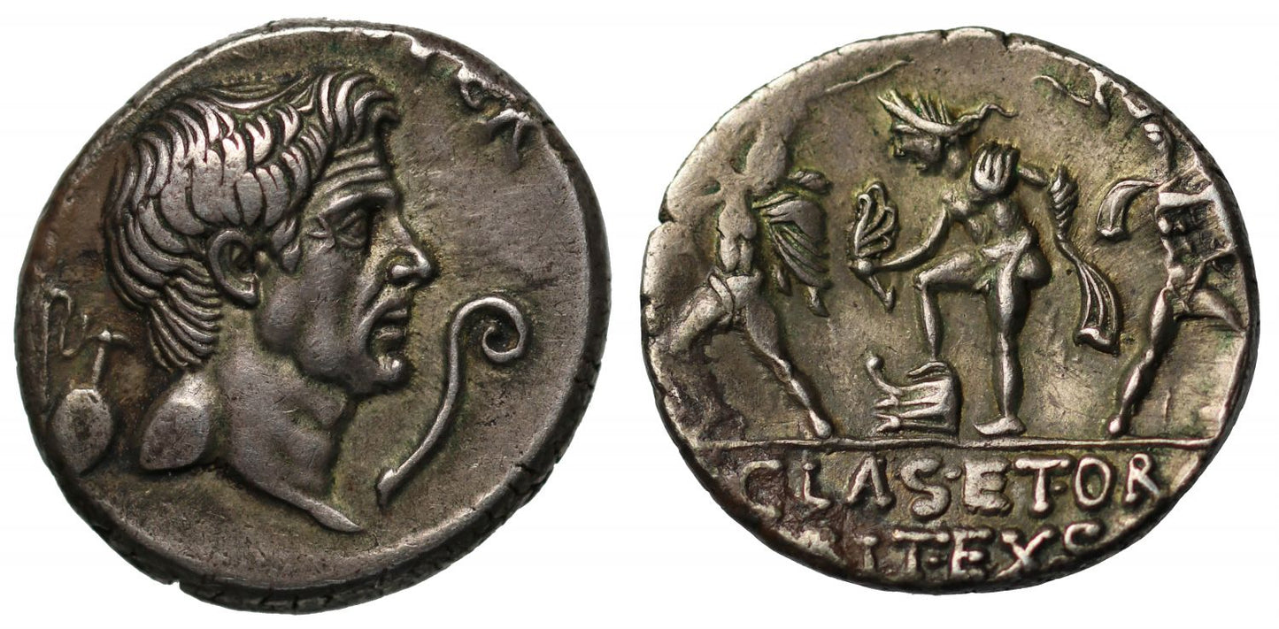 Sextus Pompey, Silver Denarius