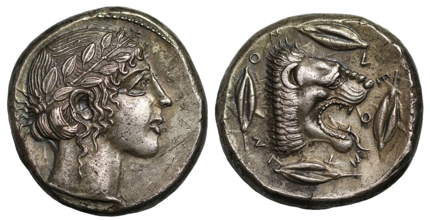 Sicily, Leontinoi, Silver Tetradrachm