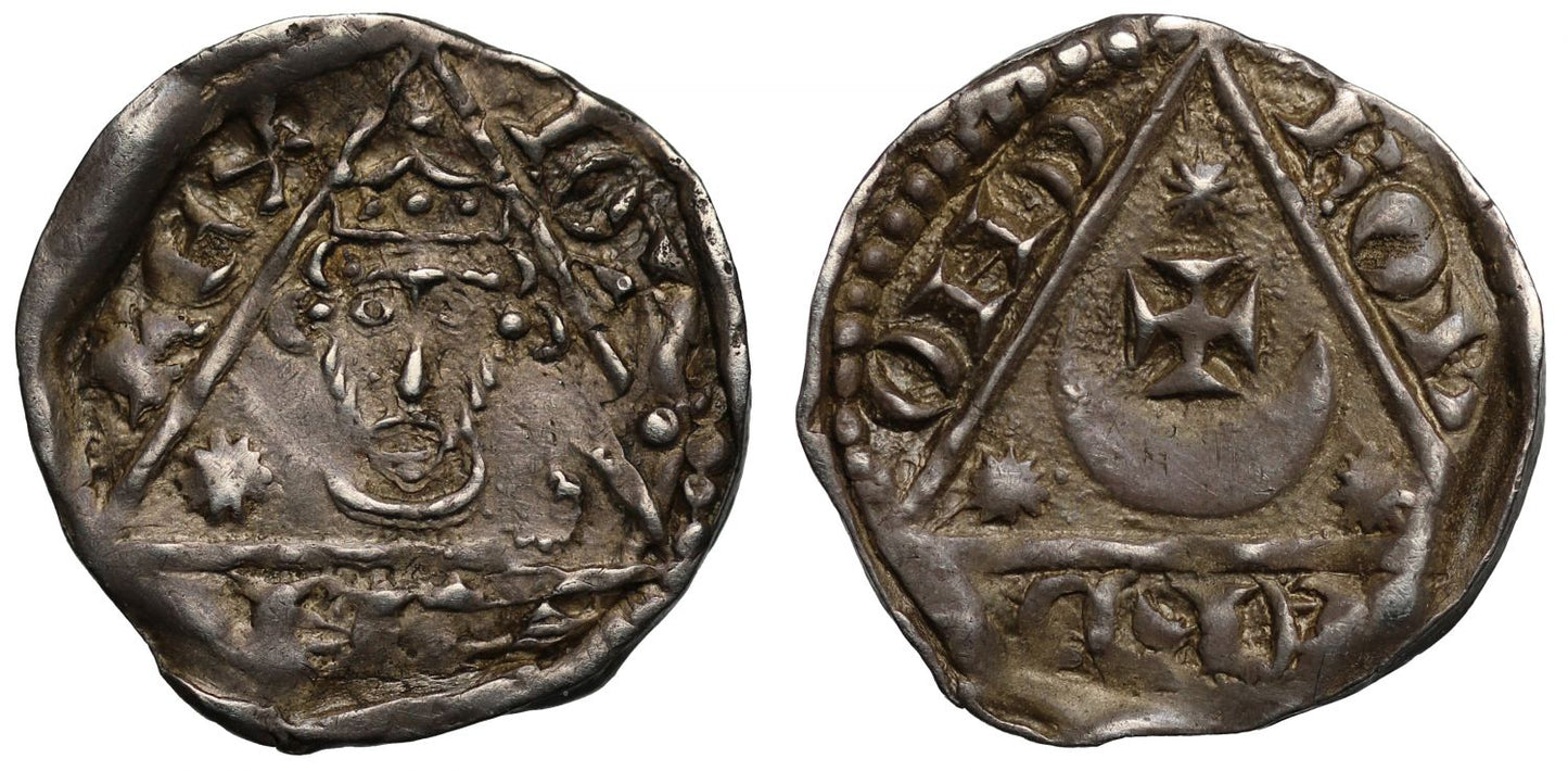 Ireland, John as King, silver Halfpenny, Dublin, moneyer Roberd
