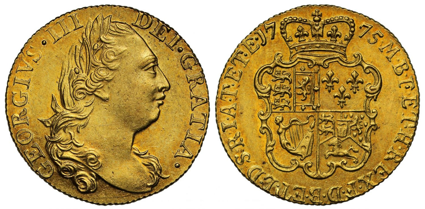 George III 1775 Guinea, fourth bust