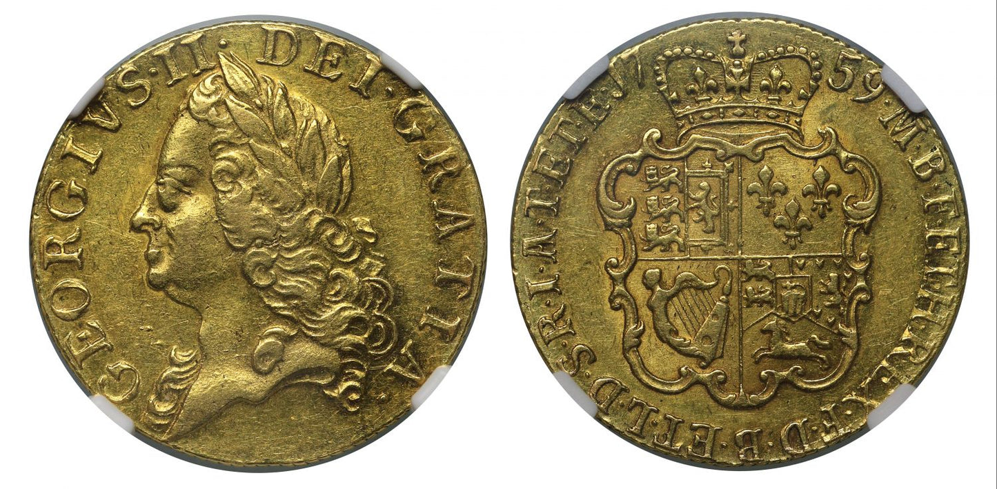 George II 1759 Guinea AU50