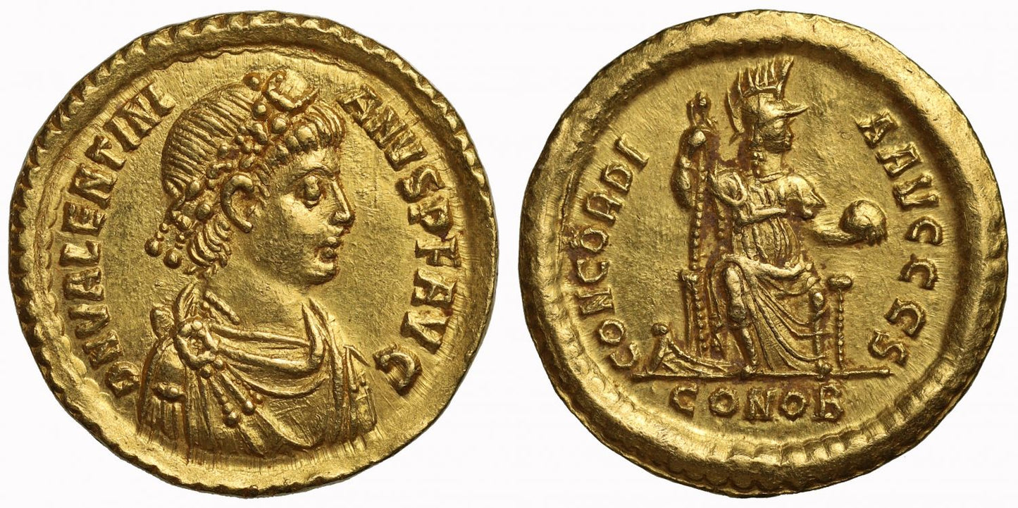 Valentinian II, Solidus, MS 5/5, 4/5