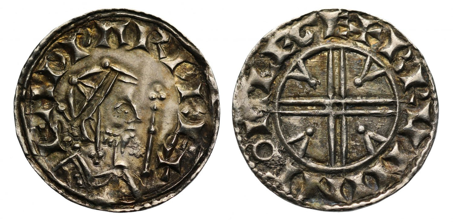 Edward the Confessor Penny, Pyramids type, Chester, Bruninc