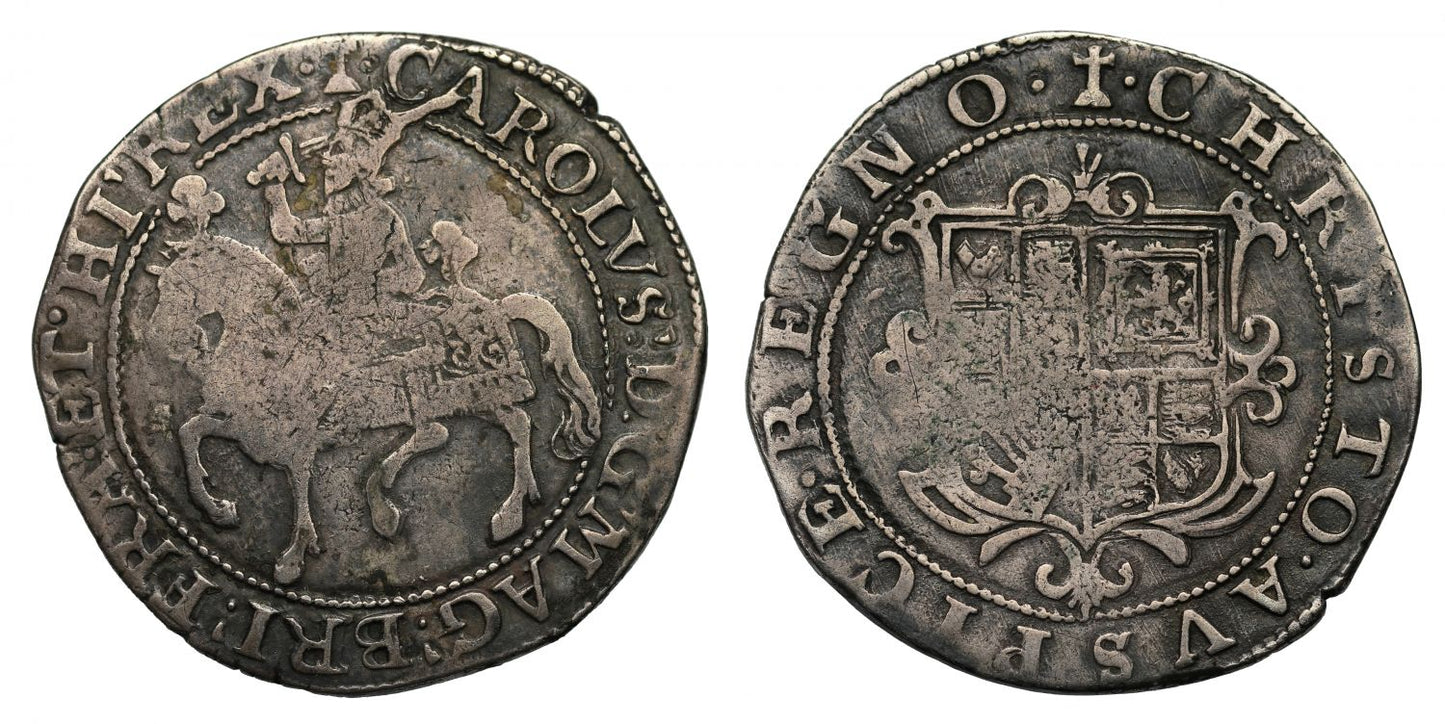 Charles I lightweight issue Halfcrown, only issued for a few weeks VF30 NGC
