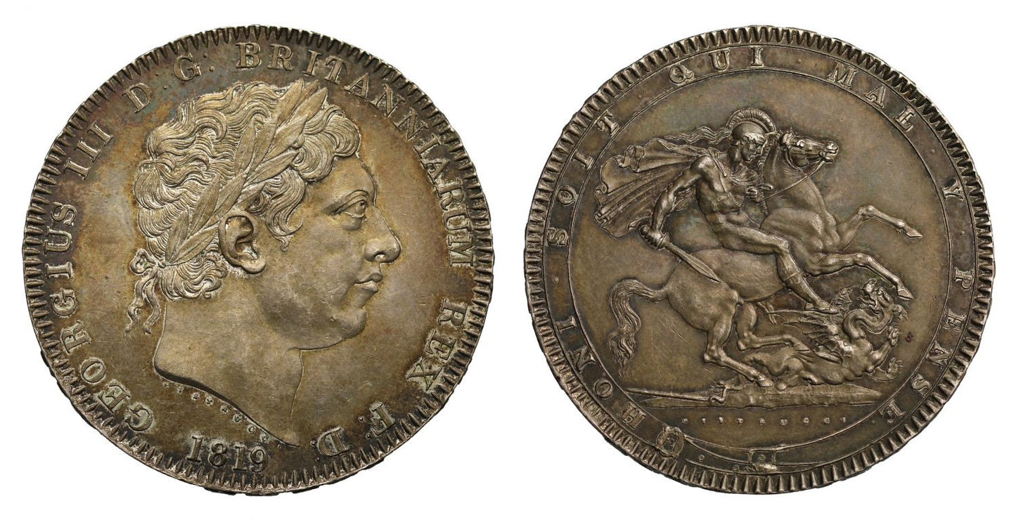 George III 1819 Crown LIX, penultimate year of reign