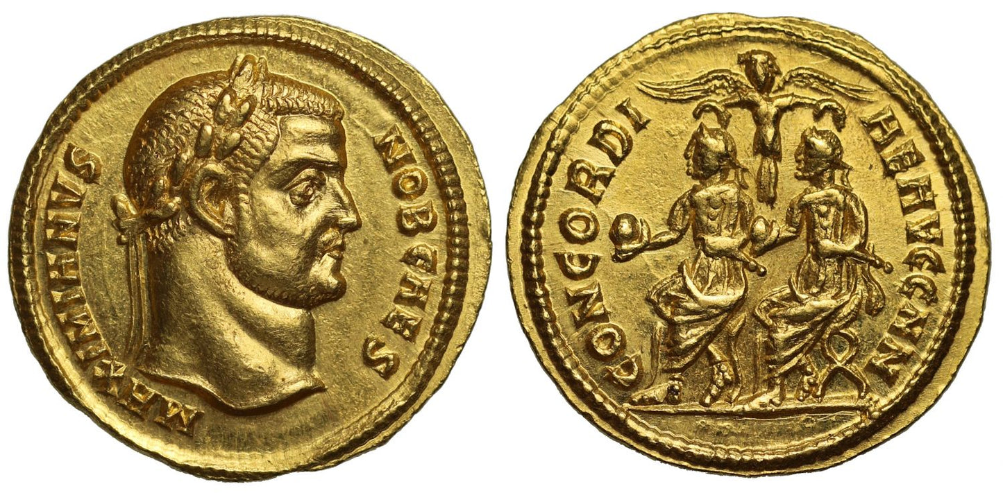Galerius, Gold Aureus, Cizicus, MS 5/5, 4/5