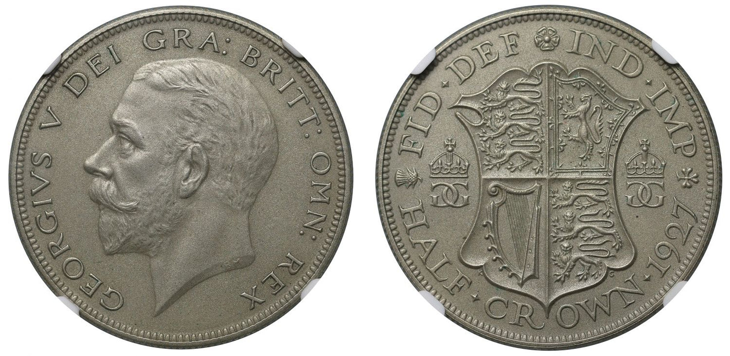 George V 1927 matt proof Halfcrown