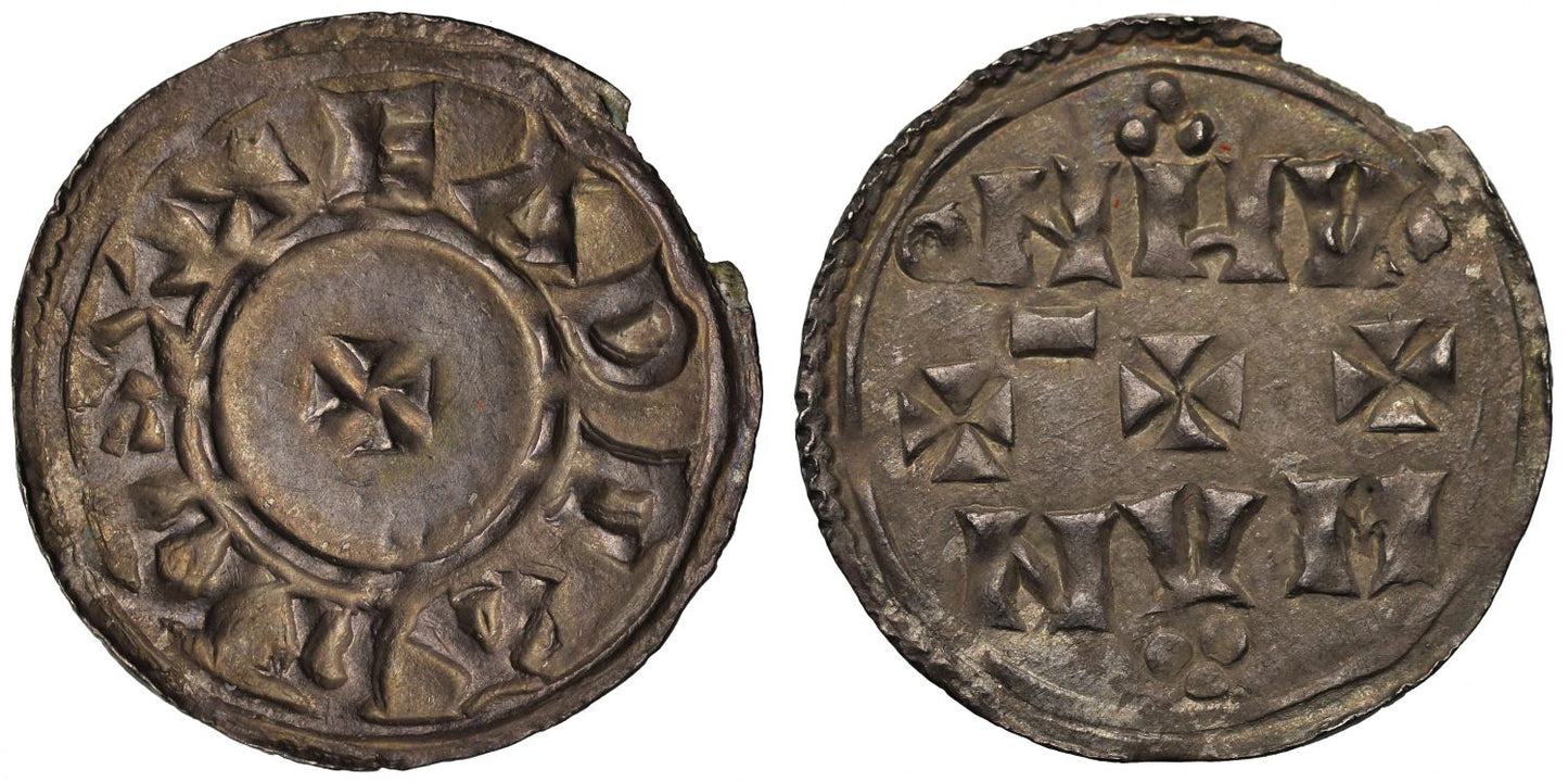 Eadgar Penny, two line type, Manan, ex Tetney Hoard (1945)