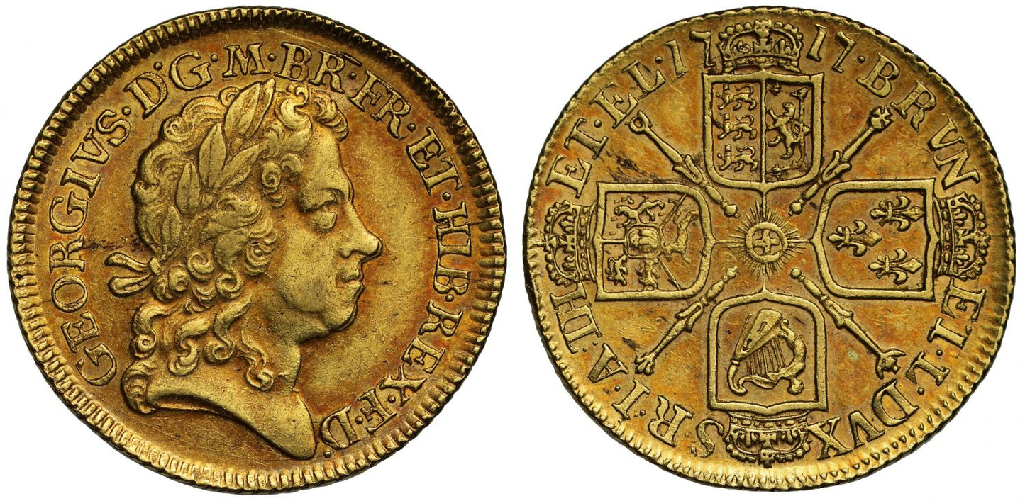 George I 1717 Guinea, fourth head, ex Slaney Collection